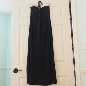 Beaded Maxi Halter Dress